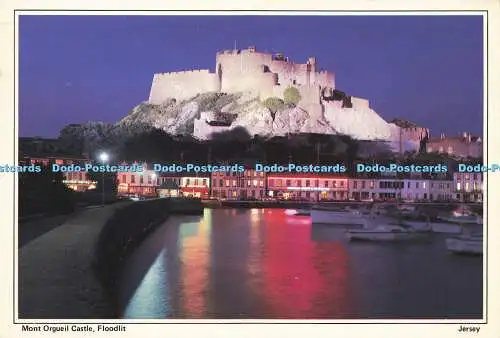 Trikot D179713. Schloss Mont Orgueil. Flutlicht. A. C. Gallie. 1989
