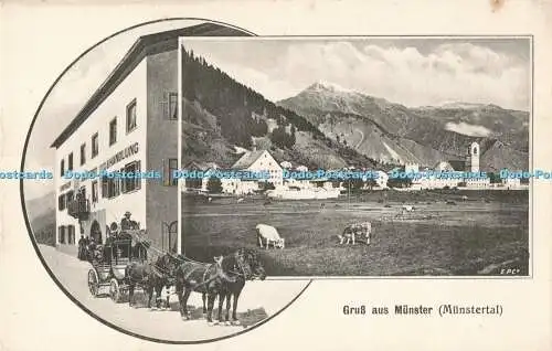 R196731 Gruss aus Münster Münstertal Engadin Presse Nr 2335 Mehrfachansicht