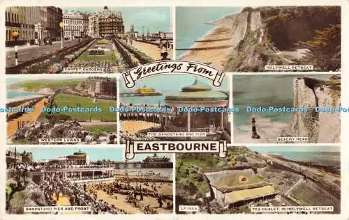 R199313 Greetings from Eastbourne RP Lansdowne Production 1954 Multi View