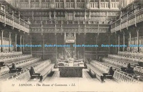 R199358 31 London The House of Commons LL Levy et Neurdein Reunis