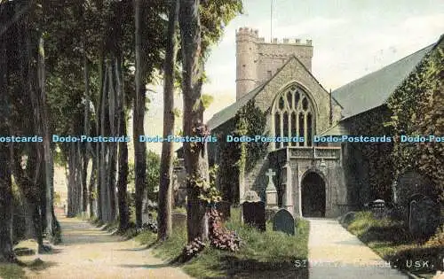 R200897 St Marys Church Usk H Dunning 1906