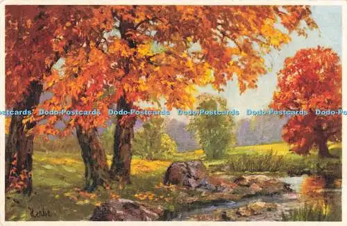 R198149 St F Nr 487 Herbe Herbst Gemälde Postkarte