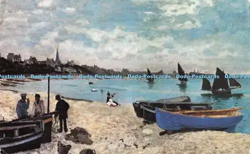 R198163 Claude Monet Der Strand von Sainte Adresse 1867 Claude Monet Buch mit 30 Po