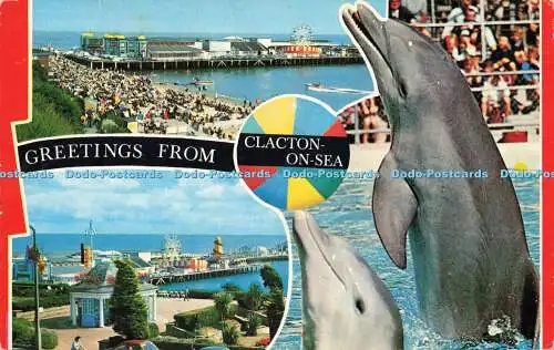 R199539 Greetings from Clacton on Sea D Constance Limited 1976 Multi View