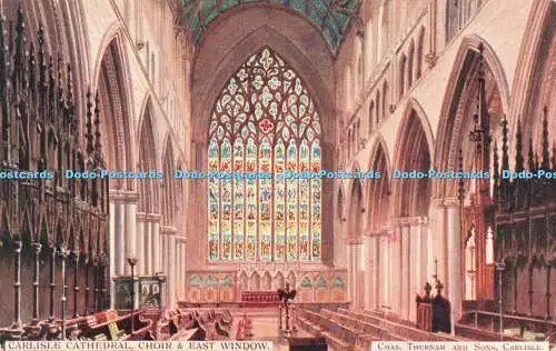 R202663 Carlisle Cathedral Choir and East Window Chas Thurnam and Sons Carlisle