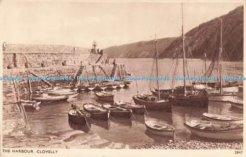 R199587 The Harbour Clovelly 2847 Solograph Series De Luxe Photogravure E A Swee