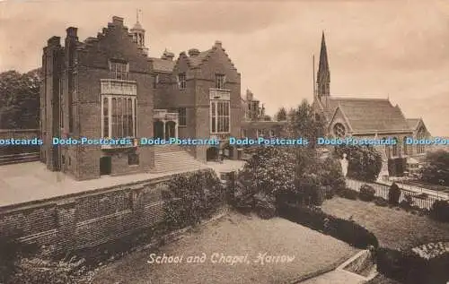 R197006 School and Chapel Harrow Valentines Series 1918