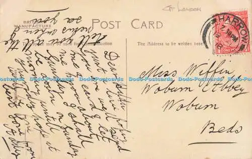 R197006 School and Chapel Harrow Valentines Series 1918