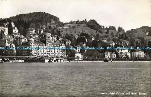 R201433 Luzern Hotel Palace und Hotel Europe 719 Photoglob Wehrli