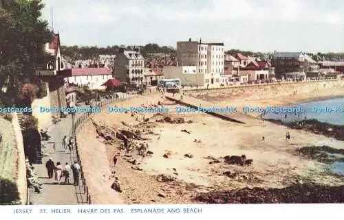R203031 Jersey St Helier Havre des Pas Esplanade and Beach Photochrom