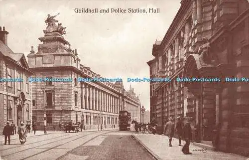 R201486 Guildhall and Police Station Hull Valentines Serie