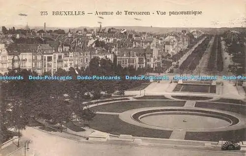 R203122 275 Bruxelles Avenue de Tervueren Vue panoramique Henri Georges 1921