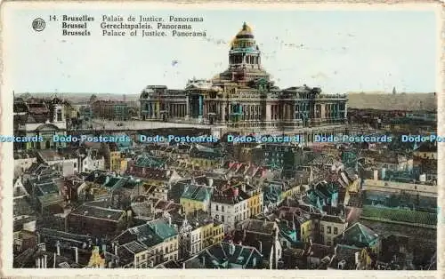 R203189 Albert Brüsseler Justizpalast Panorama A Dohmen 1961