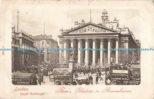 R200217 London Royal Exchange Theres Gladness in rembrance 1000 X Hartmann 190