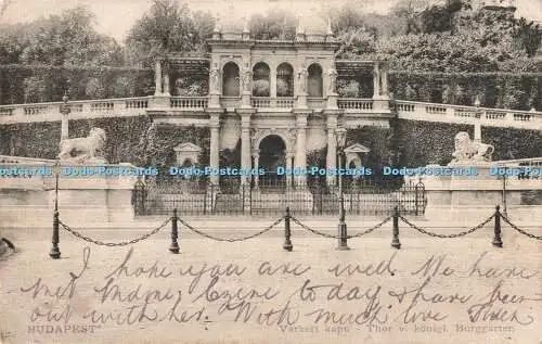 R200260 Budapest Varkert kapu Thor v konigl Burggarten S D M 106