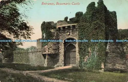 R203342 Eingang Schloss Beaumaris 1910
