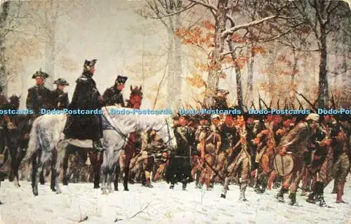 R201796 General Washington Überprüfung seiner Truppen in Valley Forge K F Lutz Mike Ro