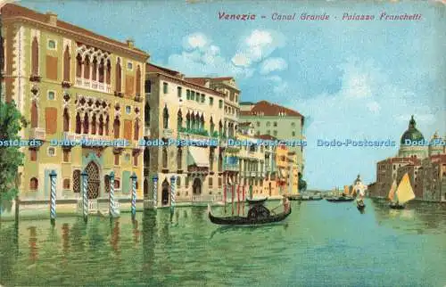 R200322 Venezia Canal Grande Palazzo Franchetti A Scrocchi