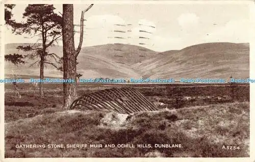 R203695 Sammelstein Sheriff Muir and Ochill Hills Dunblane A 5254 Valentines