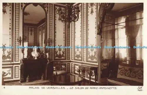 R202176 4 Palais de Versailles Le Salon de Marie Antoinette A N Paris Made in Fr