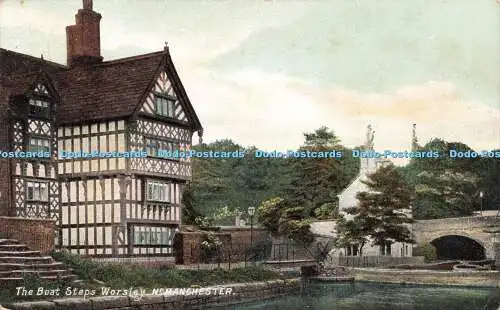 R203760 The Boat Steps Worsley Manchester W H Smith Grosvenor Serie 1909