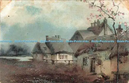 R203798 Häuser Gemälde Postkarte 1904