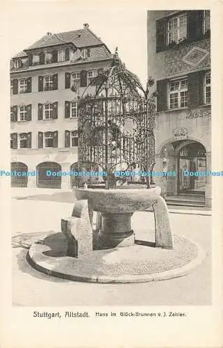 R203972 Stuttgart Altstadt Hans im Gluck Brunnen v J Zeitler L Schaller Nr 1577