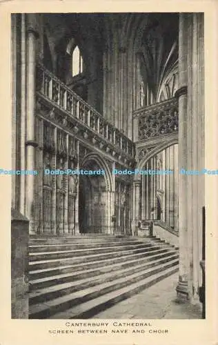 R203984 Canterbury Cathedral Screen between Nave and Choir Series 1 Tuck