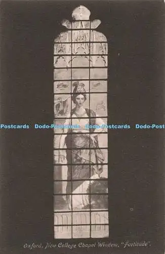 R204016 Oxford New College Chapel Window Fortitude Daviss