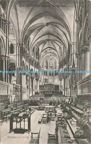 R204565 The Choir Canterbury Cathedral Bowler Canterbury Valentines Serie 5452