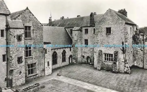R206570 Compton Castle Devon The Interior Court and South Side of the Hall Prope