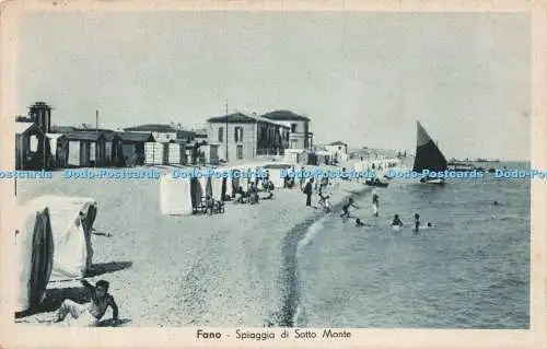 R206600 Fano Spiagga di Sotto Monte Francolini Alcide R D L 7 XI 1925 N 1950 Arm