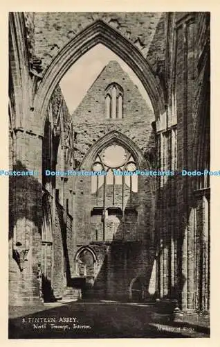 R205048 8 Tintern Abbey North Transept Interior Ministry of Works Crown