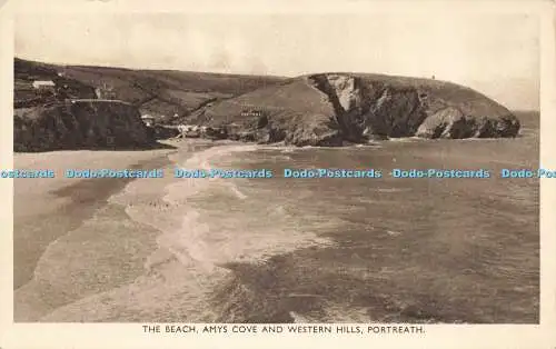 R206681 The Beach Amys Cove and Western Hills Portreath J Dixon Scott English Ha