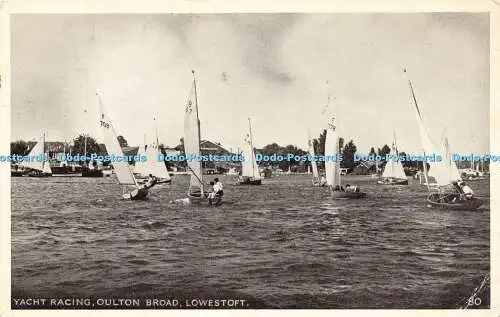 R206702 Yacht Racing Oulton Broad Lowestoft 80 1954