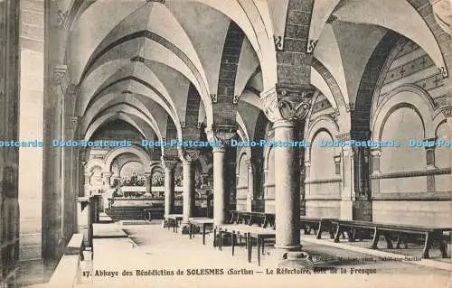 R208858 17 Abbaye des Benedictins de Solesmes Sarthe Le Refectoire Cote de la Fr