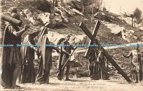 R208877 Lourdes IVe Station du Calvaire Jesus rencontre sa Tres Sainte Mere Heli