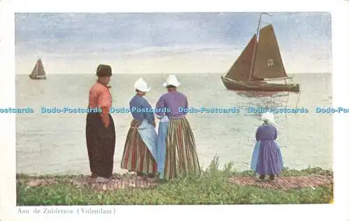 R208936 Aan de Zuiderzee Volendam D B M 34 Uitg Rembrandt