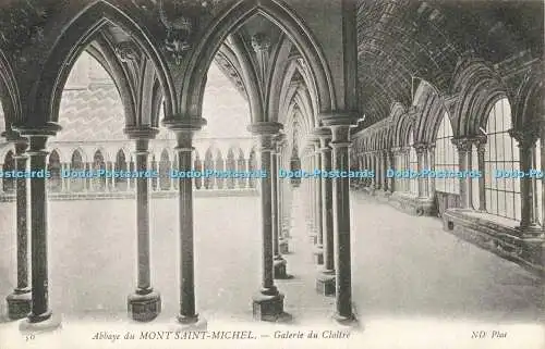 R206877 50 Abbaye du Mont Saint Michel Galerie du Cloitre ND Phot