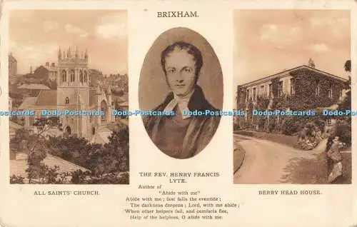 R205339 Brixham All Saints Church The Rev Henry Francis Lyte Berry Head House Fr