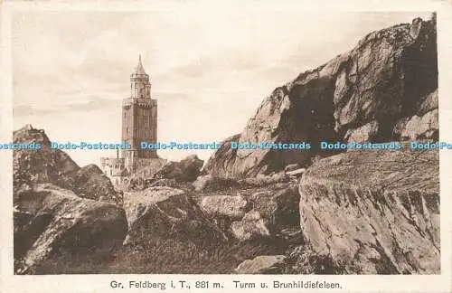 R207123 Gr Feldberg i T 881m Turm u Brunhildisfelsen No 116 Gesetzl gesch