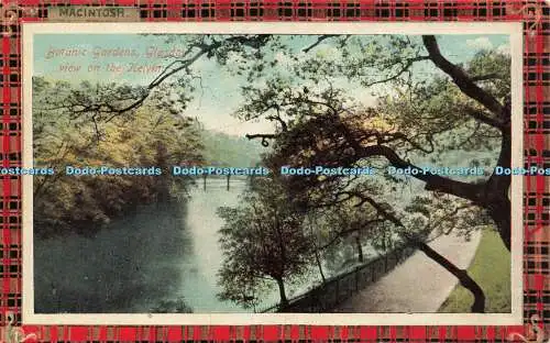 R205554 Macintosh Botanic Gardens Glasgow Blick auf den Kelvin Glesco Serie G C