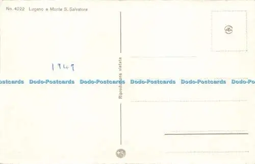R209327 Lugano e Monte S Salvatore No 4022