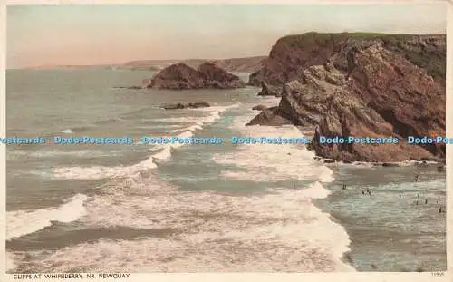 R205604 Cliffs at Whipsiderry Nr Newquay 31969 E C Flinn Bookseller Schreibwarenhändler an