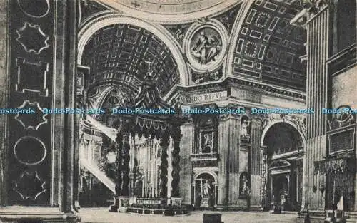 R209397 Citta Del Vaticano Interno San Pietro Altare della Confessione Ed Enrico