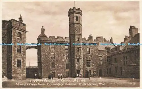 R210785 Palace Courtyard Edinburgh Castle Showing I Crown Room 2 Queen Marys Bed