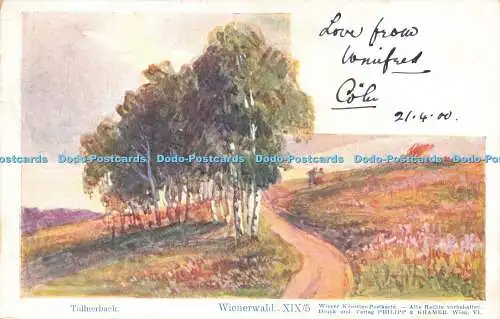 R212739 Tullnerbach Wienerwald XIX 5 Wiener Künstler Postkarte Philipp und Krame