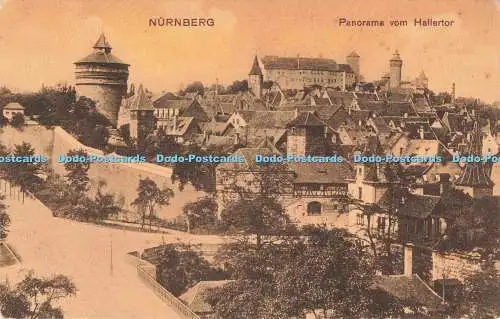 R205973 Nürnberg Panorama vom Hallertor G m b H E V Nr 612 1 1906