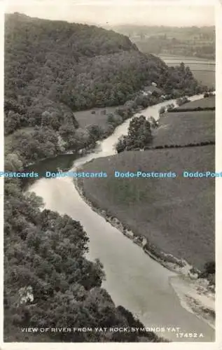 R207564 Blick auf den Fluss von Yat Rock Symonds Yat Harvey Barton RP 1958