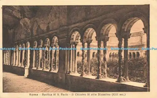 R212822 Roma Basilica di S Paolo Il Chiostro di stile Bizantino XIII sec STA 382